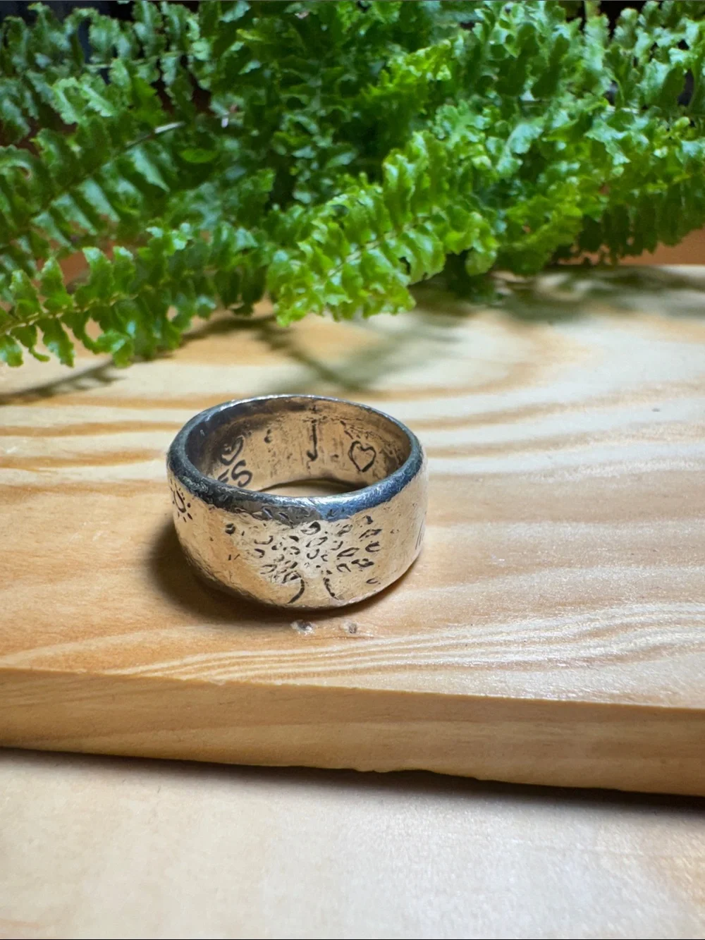 Sundance Jes Maharry Silver Tree Band Ring - Picture 5 of 5